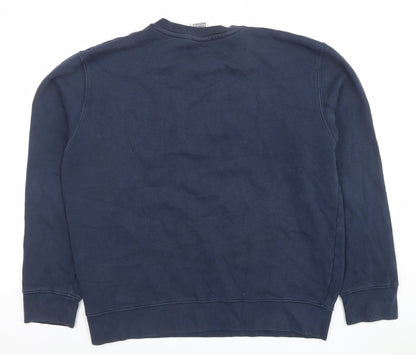 Womens UK Size M Franklin & Marshall Blue Pullover Sweatshirt