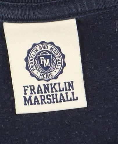 Womens UK Size M Franklin & Marshall Blue Pullover Sweatshirt