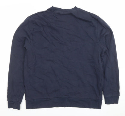 Mens UK Size M ASOS DESIGN Blue Pullover Sweatshirt