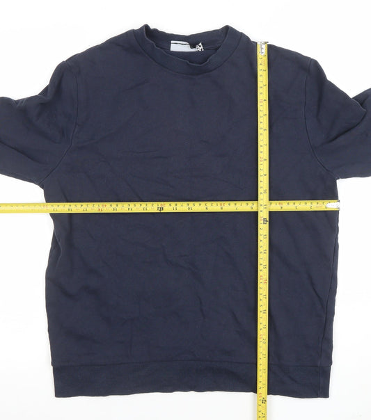 Mens UK Size M ASOS DESIGN Blue Pullover Sweatshirt