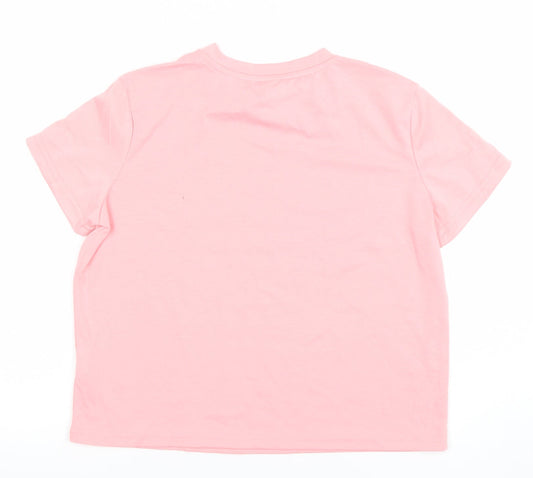 Girls UK Size 12 Years SheIn Pink Basic T-Shirt