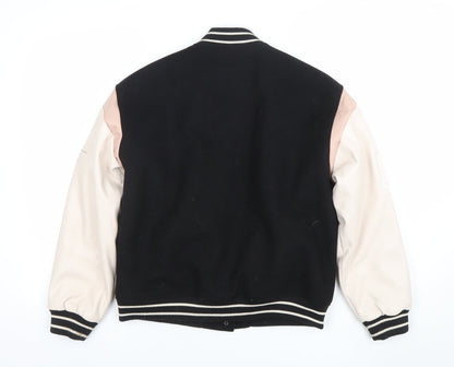 Girls UK Size 11-12 Years River Island Black Varsity Jacket