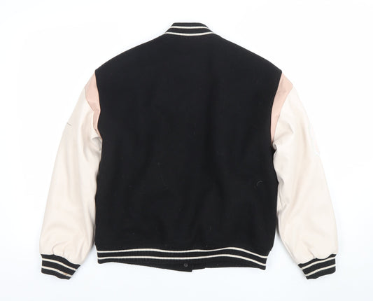 Girls UK Size 11-12 Years River Island Black Varsity Jacket