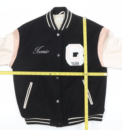 Girls UK Size 11-12 Years River Island Black Varsity Jacket