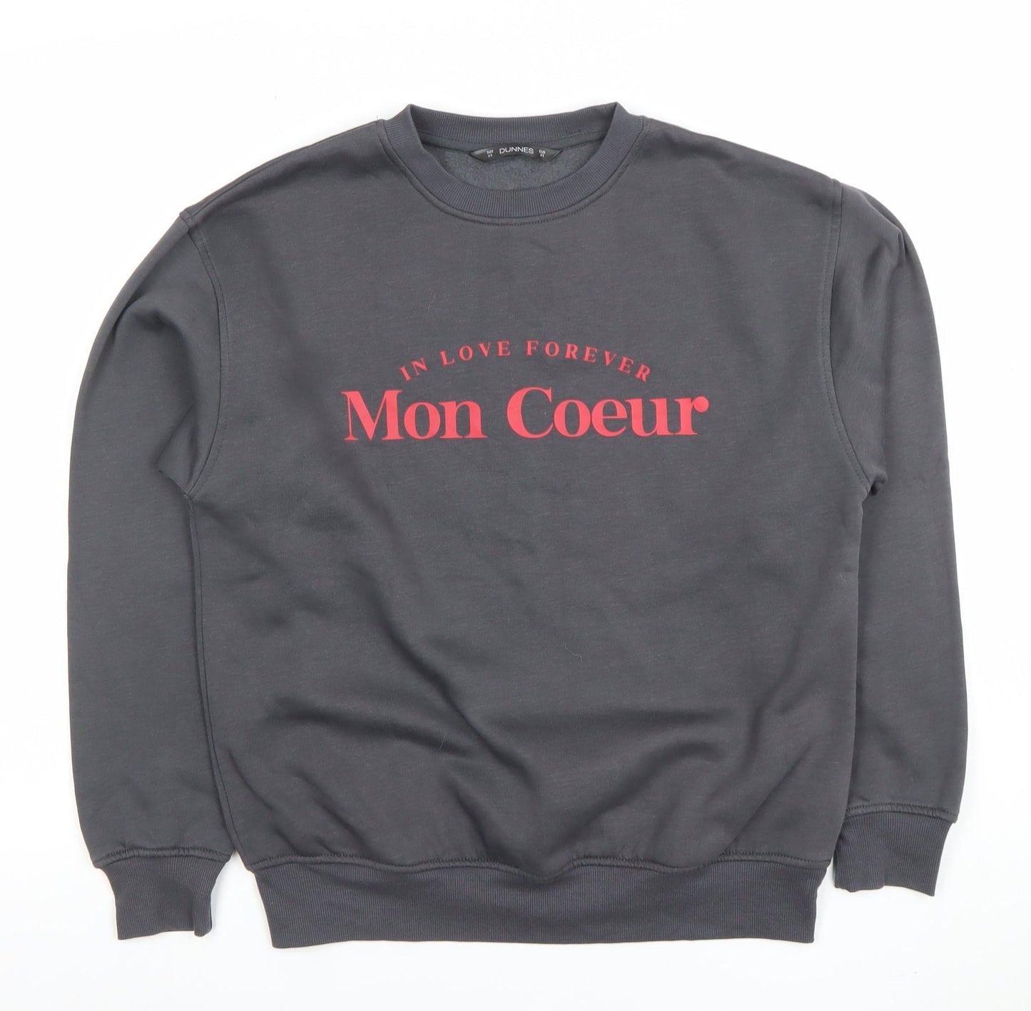 Womens UK Size XS Dunnes Grey Pullover Sweatshirt