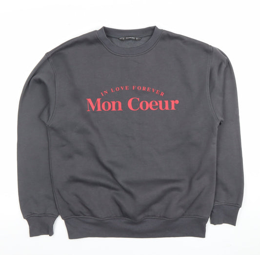 Womens UK Size XS Dunnes Grey Pullover Sweatshirt
