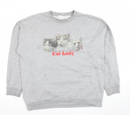 Womens UK Size XL Hoxton Chic Grey Pullover Sweatshirt