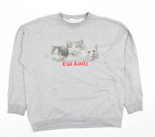 Womens UK Size XL Hoxton Chic Grey Pullover Sweatshirt