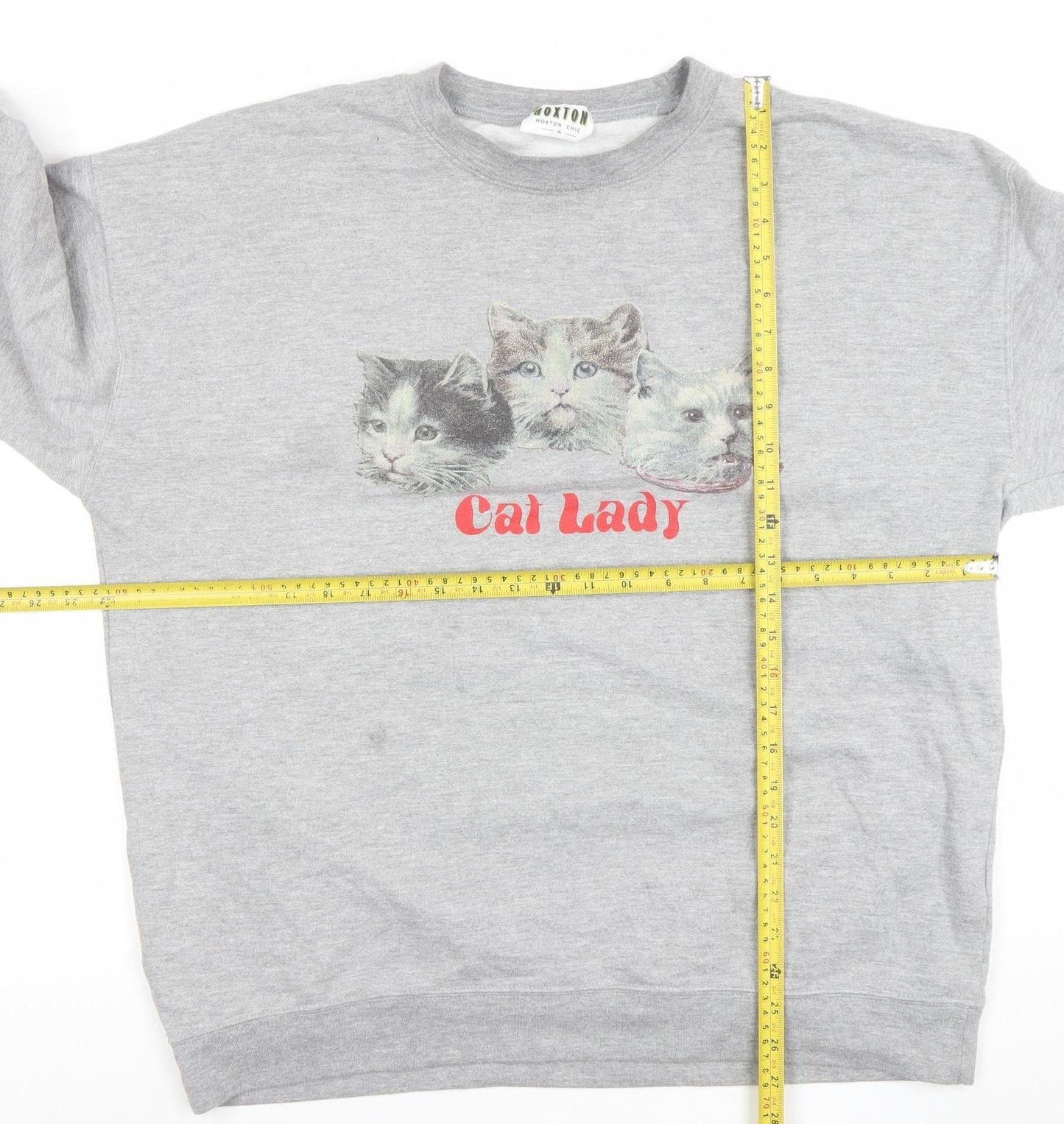 Womens UK Size XL Hoxton Chic Grey Pullover Sweatshirt