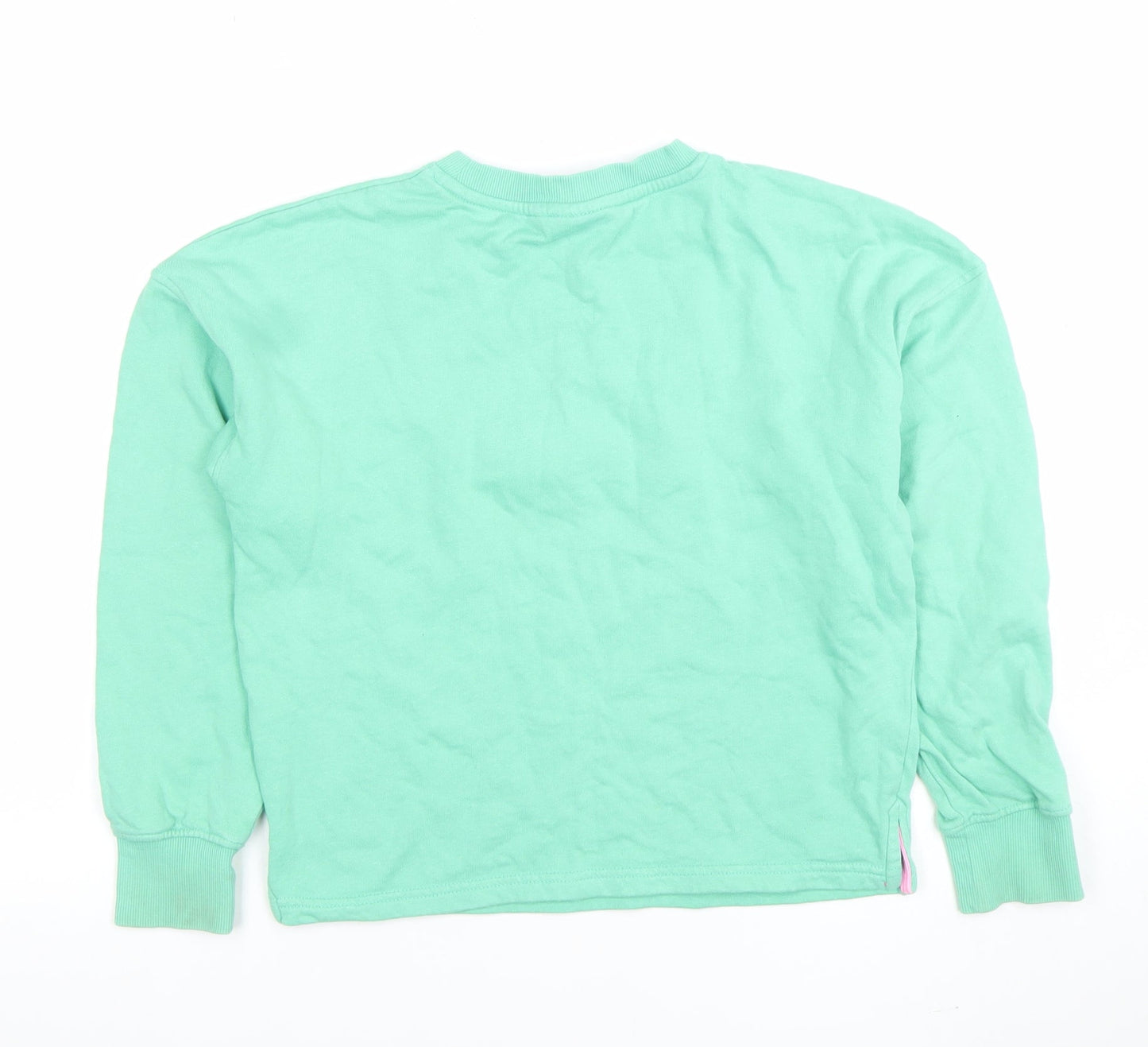 Saltrock Boys Green Chasin Waves Sweatshirt 9-10 Years 100% Cotton Crew Neck