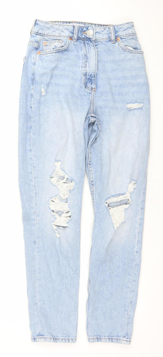 Womens UK Size 6 Primark Relaxed Fit Boyfriend Blue Jeans