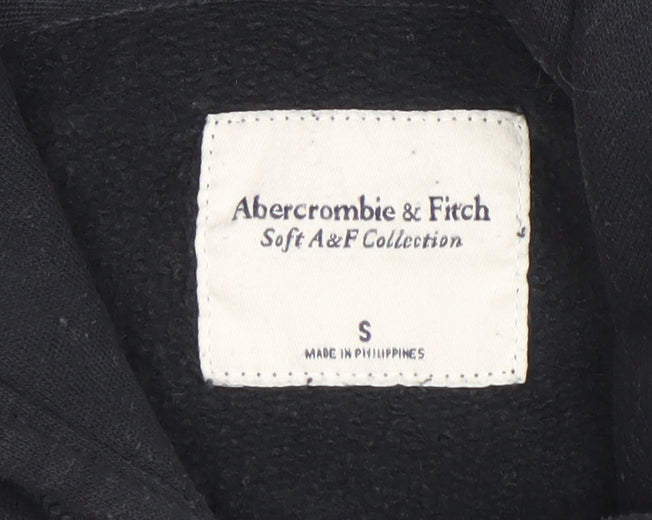 Womens UK Size S Abercrombie & Fitch Black Pullover Hoodie