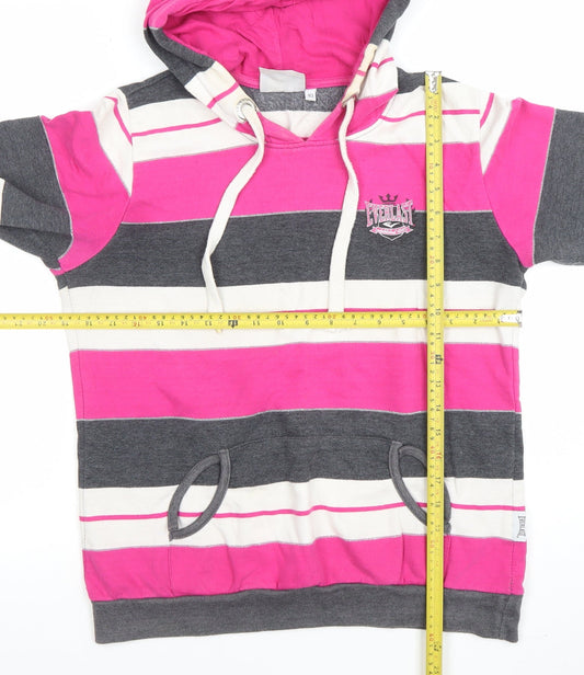 Womens UK Size 10 Everlast Pink Pullover Hoodie