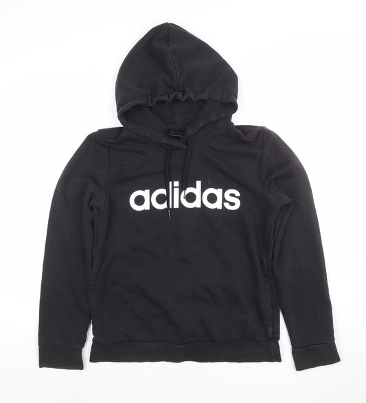 Womens UK Size S adidas Black Pullover Hoodie