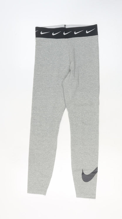 Womens UK Size M Nike Slim Fit Leggings Grey Leggings
