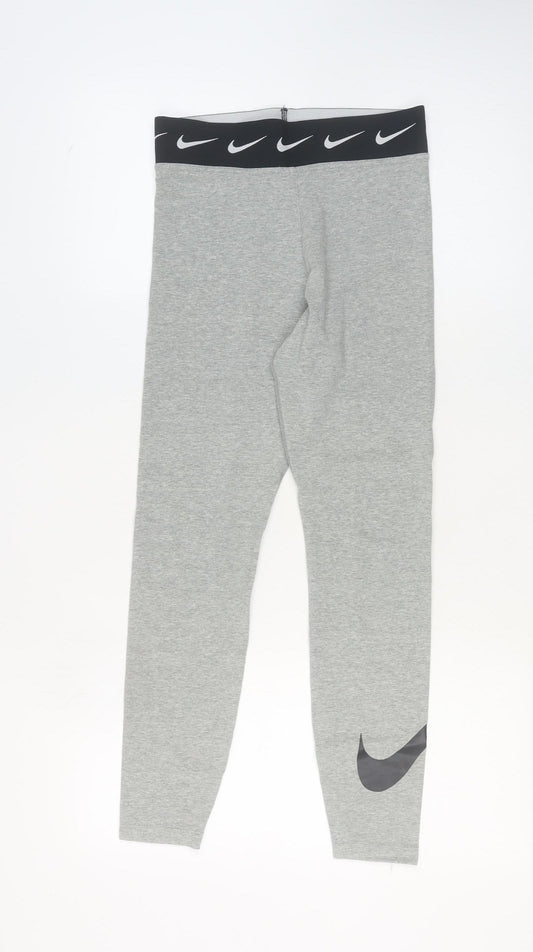 Womens UK Size M Nike Slim Fit Leggings Grey Leggings
