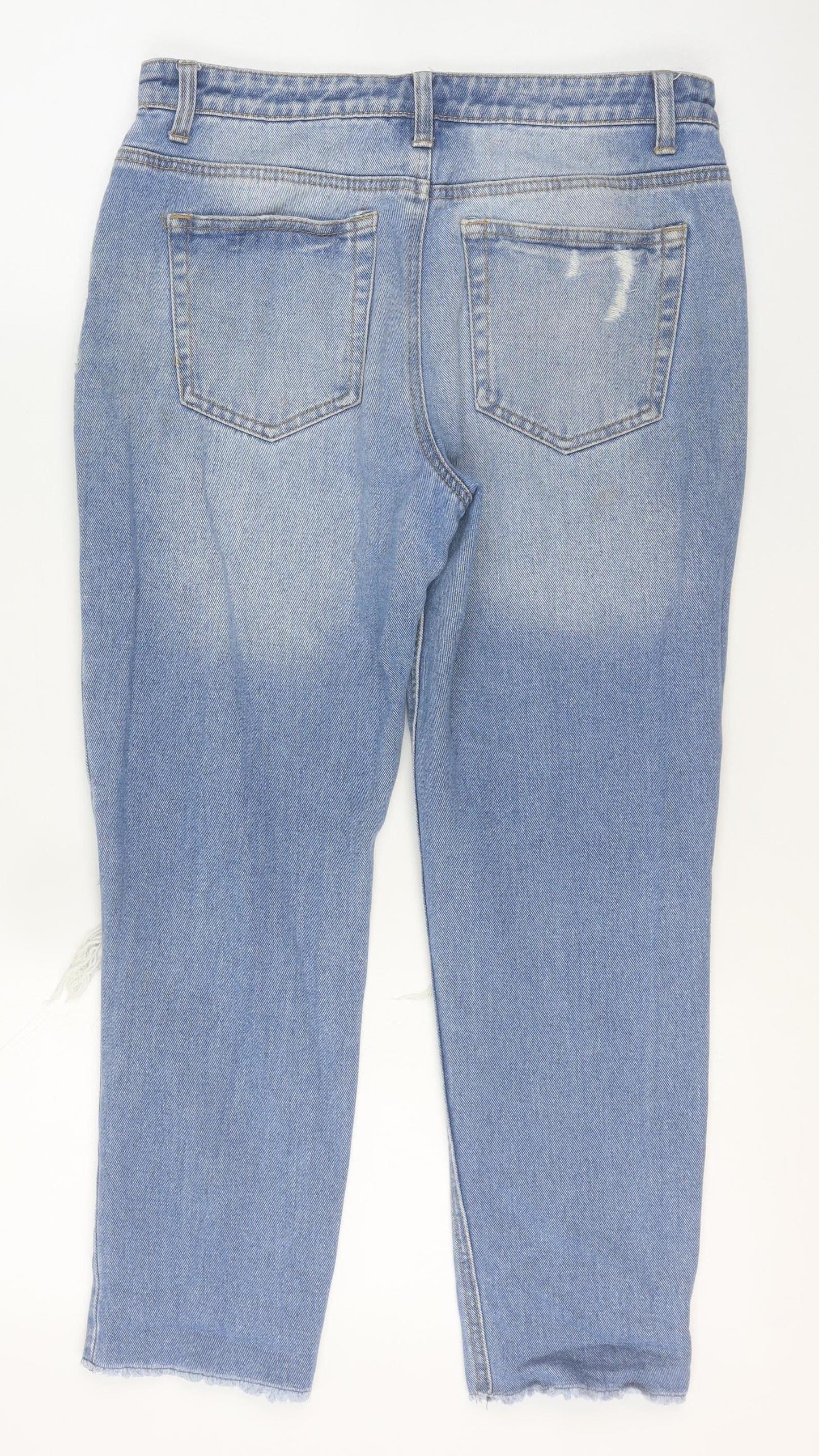 Womens UK Size 10 Denim Co. Relaxed Fit Boyfriend Blue Jeans