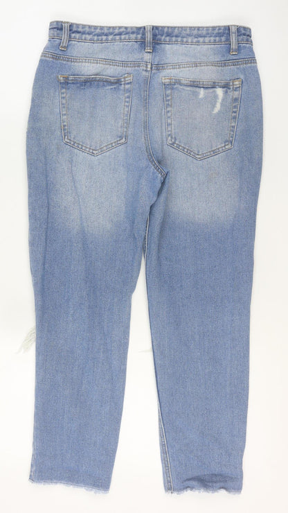 Womens UK Size 10 Denim Co. Relaxed Fit Boyfriend Blue Jeans
