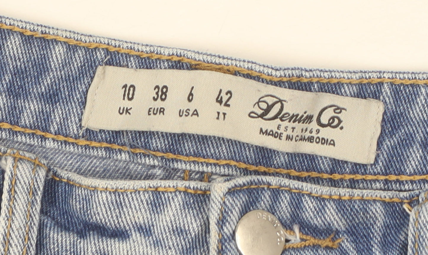 Womens UK Size 10 Denim Co. Relaxed Fit Boyfriend Blue Jeans