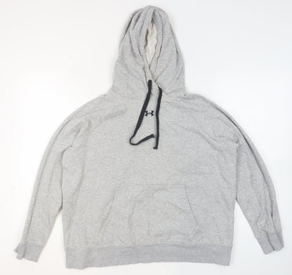 Mens UK Size XL Under armour Grey Pullover Hoodie