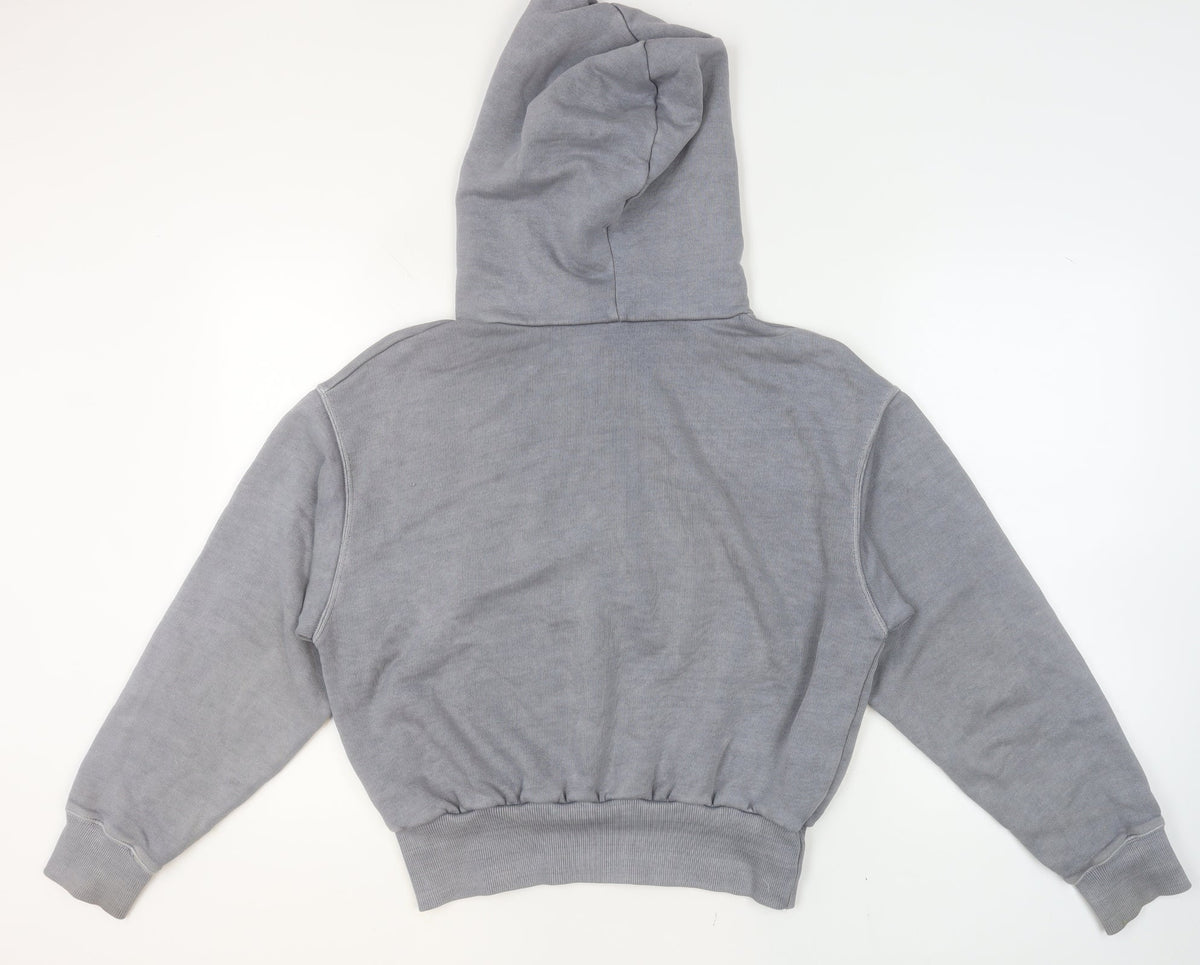 Womens UK Size M Zara Grey Pullover Hoodie