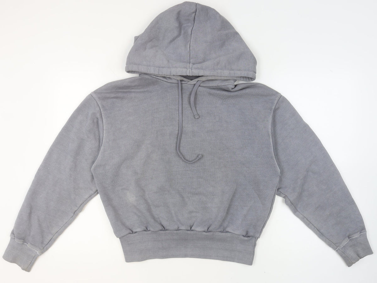 Womens UK Size M Zara Grey Pullover Hoodie