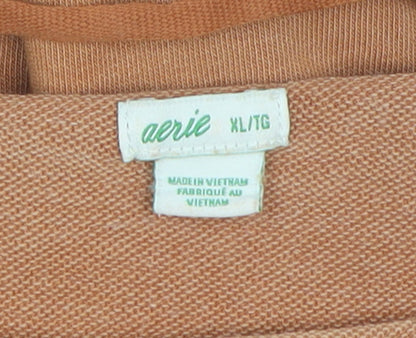 Womens UK Size XL Aerie One-Piece Brown Playsuit