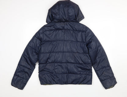 Womens UK Size S Vero Moda Jeans Blue Puffer Jacket