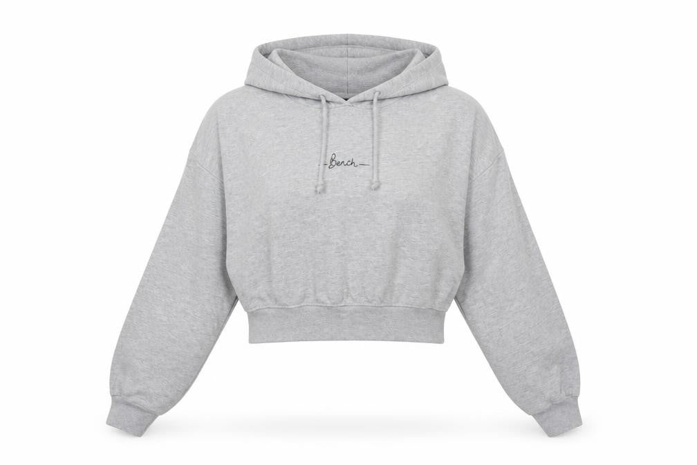 Womens UK Size M Bench Grey Pullover Hoodie
