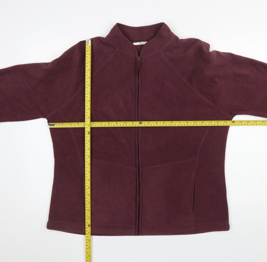Tu Women’s Purple Fleece Full Zip Jacket Size 20