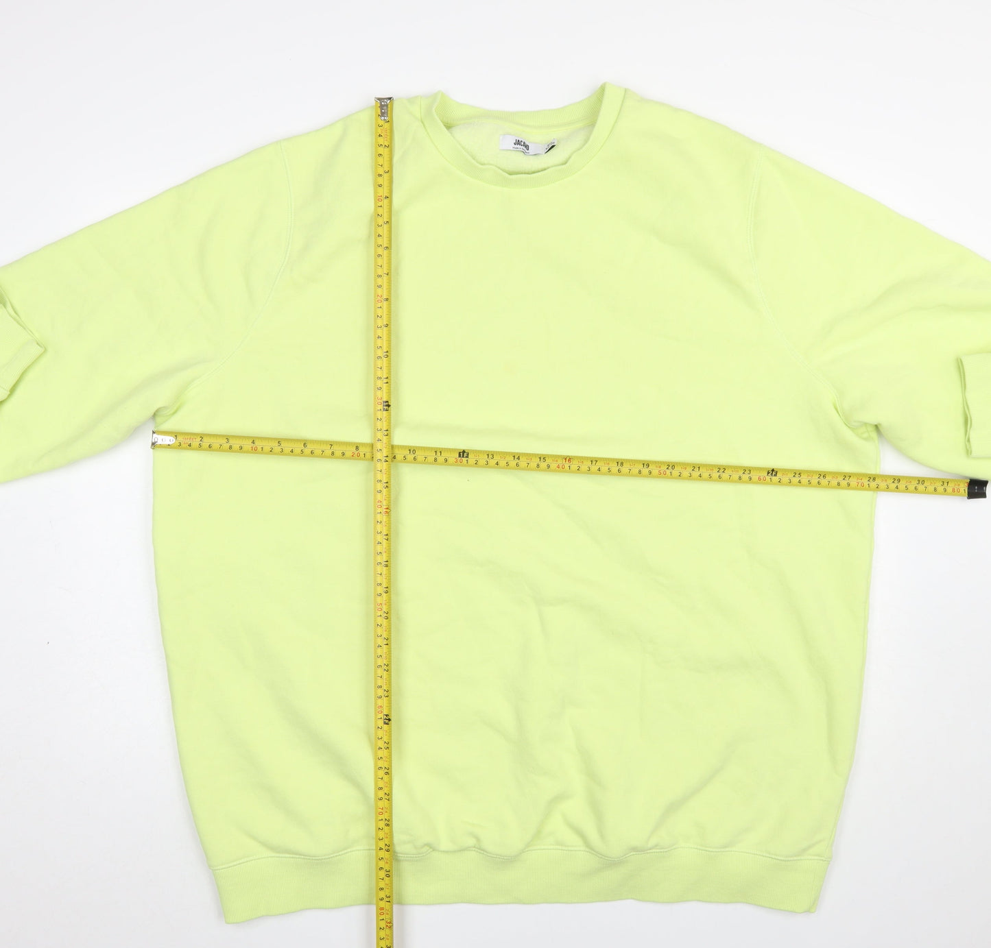 Mens UK Size 3XL Jacamo Yellow Pullover Sweatshirt