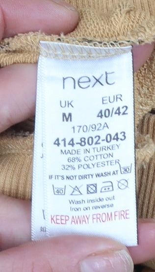 Womens UK Size M NEXT Beige Pullover Hoodie