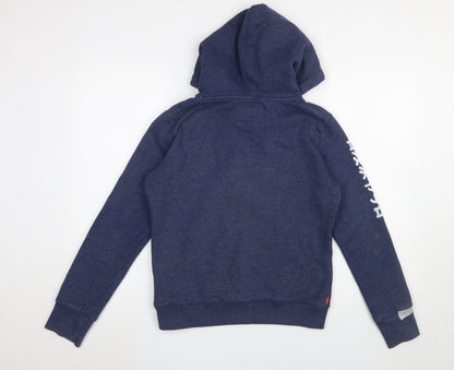 Womens UK Size S Superdry Blue Pullover Hoodie