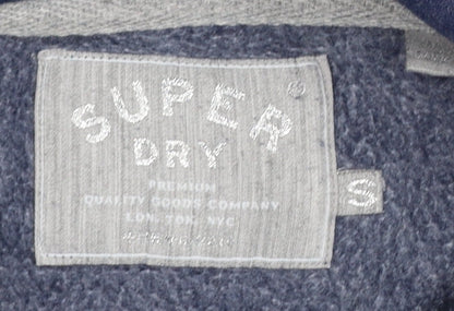 Womens UK Size S Superdry Blue Pullover Hoodie