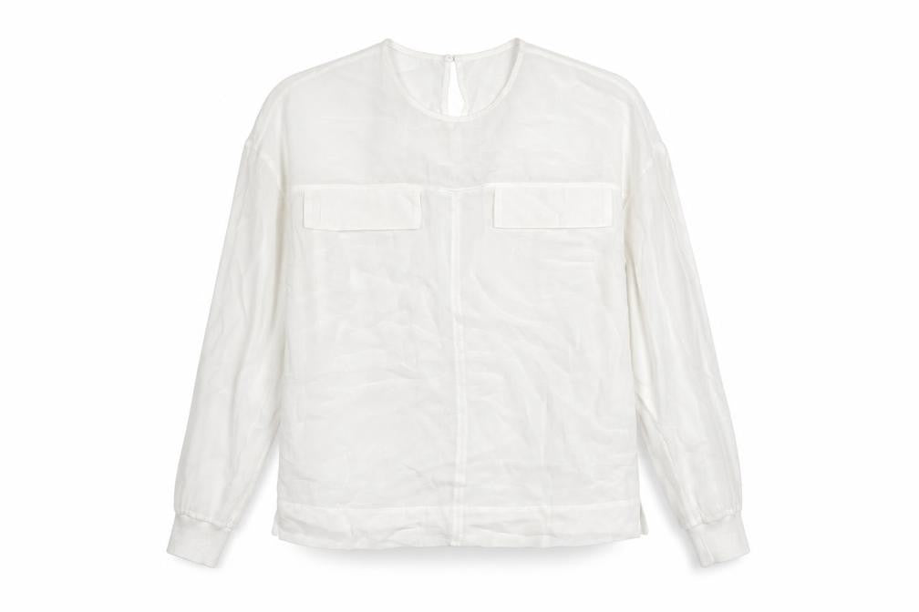 Womens UK Size S Reiss White Basic Blouse