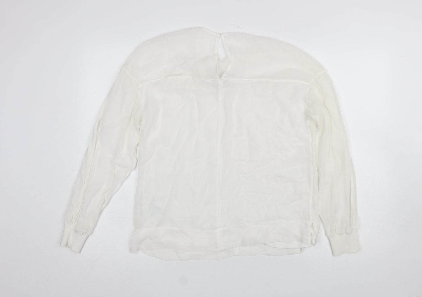 Womens UK Size S Reiss White Basic Blouse
