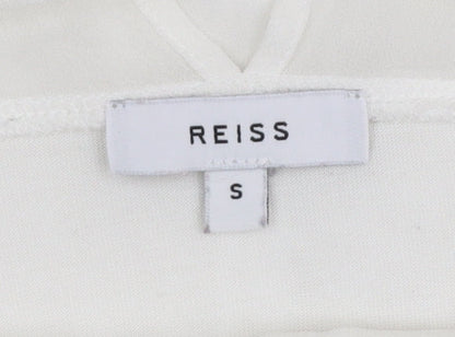 Womens UK Size S Reiss White Basic Blouse