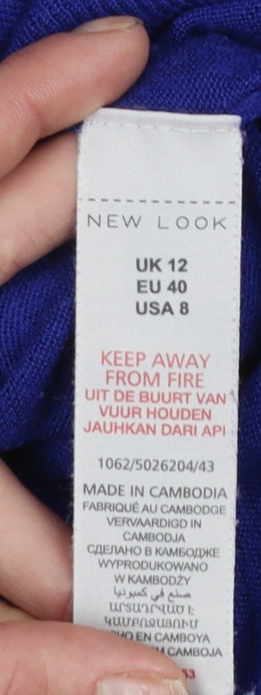 Womens UK Size 12 New Look Blue Pullover Jumper