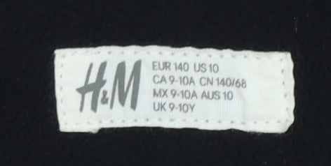 Boys UK Size 9-10 Years H&M Black Puffer Jacket
