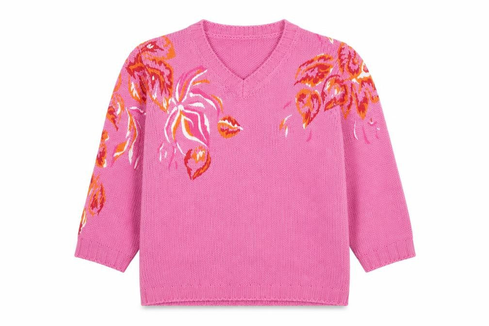 Womens UK Size 12 Gollehaug Pink Pullover Jumper