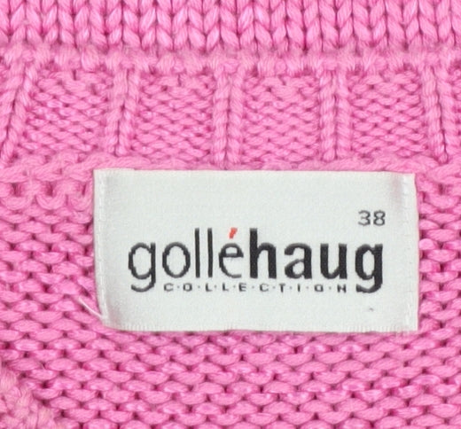 Womens UK Size 12 Gollehaug Pink Pullover Jumper