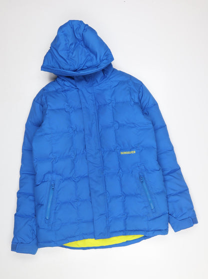 Mens UK Size S Quiksilver Blue Puffer Jacket
