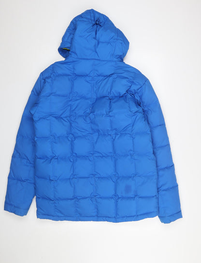 Mens UK Size S Quiksilver Blue Puffer Jacket