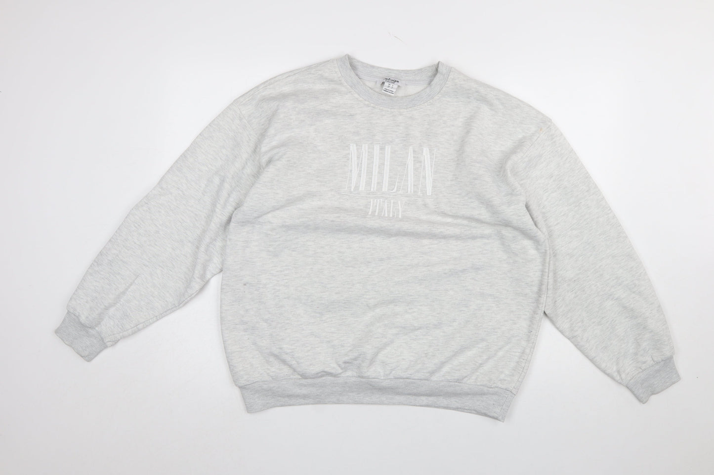 Womens UK Size S Refuge Athletics Grey Pullover Sweatshirt