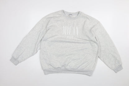 Womens UK Size S Refuge Athletics Grey Pullover Sweatshirt