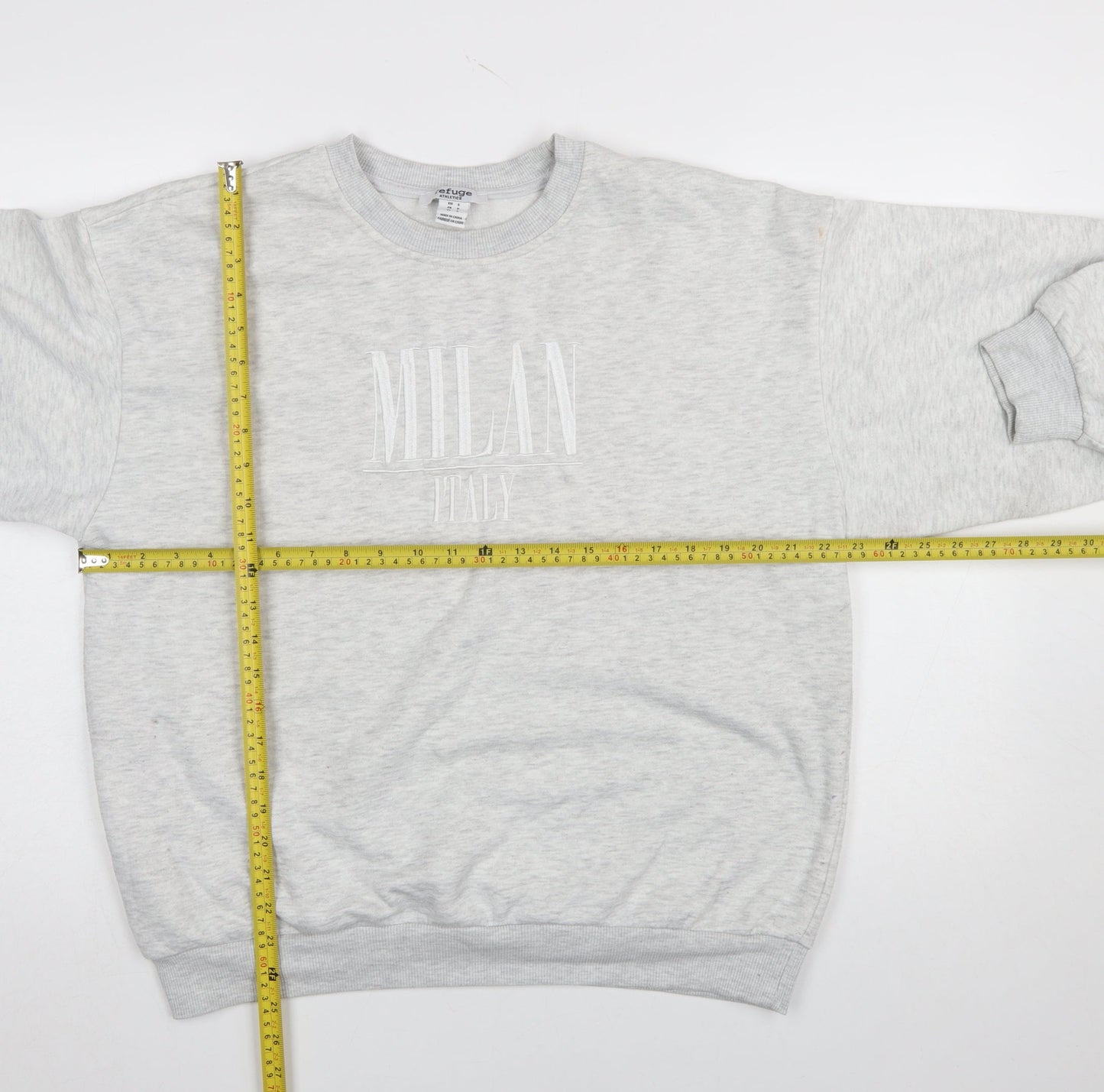 Womens UK Size S Refuge Athletics Grey Pullover Sweatshirt