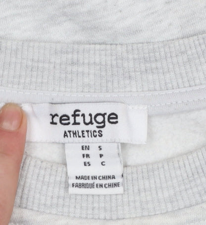 Womens UK Size S Refuge Athletics Grey Pullover Sweatshirt