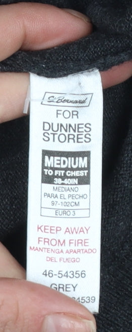Mens UK Size M Dunnes Stores Grey Henley Jumper