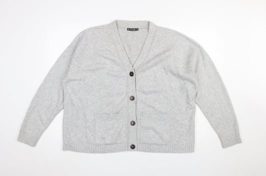 Womens UK Size XL Dunnes Grey Cardigan Jumper