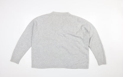 Womens UK Size XL Dunnes Grey Cardigan Jumper